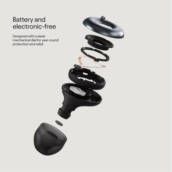 Loop Switch 2 Adjustable Ear Plugs Black 3 Noise Relief Modes 20-26 dB (SNR) - Picture 4 of 11